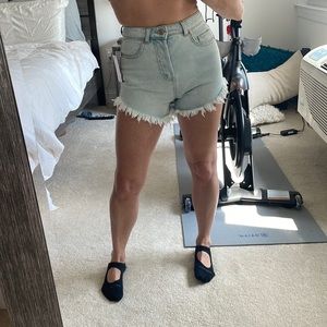 NWT Wild Fable High-Rise Frayed Hem Jean Shorts